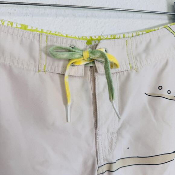Billabong Y2K Board Shorts Womens 9 Rising Sun Swim Trunks Surf Sunshine Juniors - Picture 4 of 16